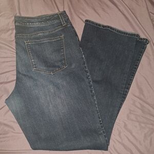 New Directions Indigo Wide Leg Jeans